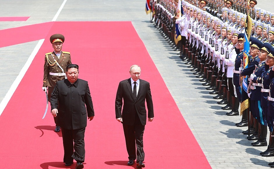 Ким Чен Ын и&nbsp;Владимир Путин