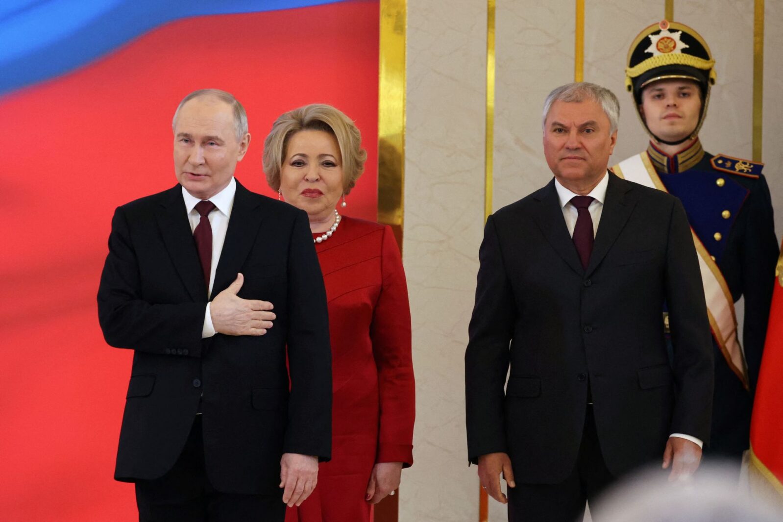 Владимир Путин, Валентина Матвиенко и&nbsp;Вячеслав Володин
