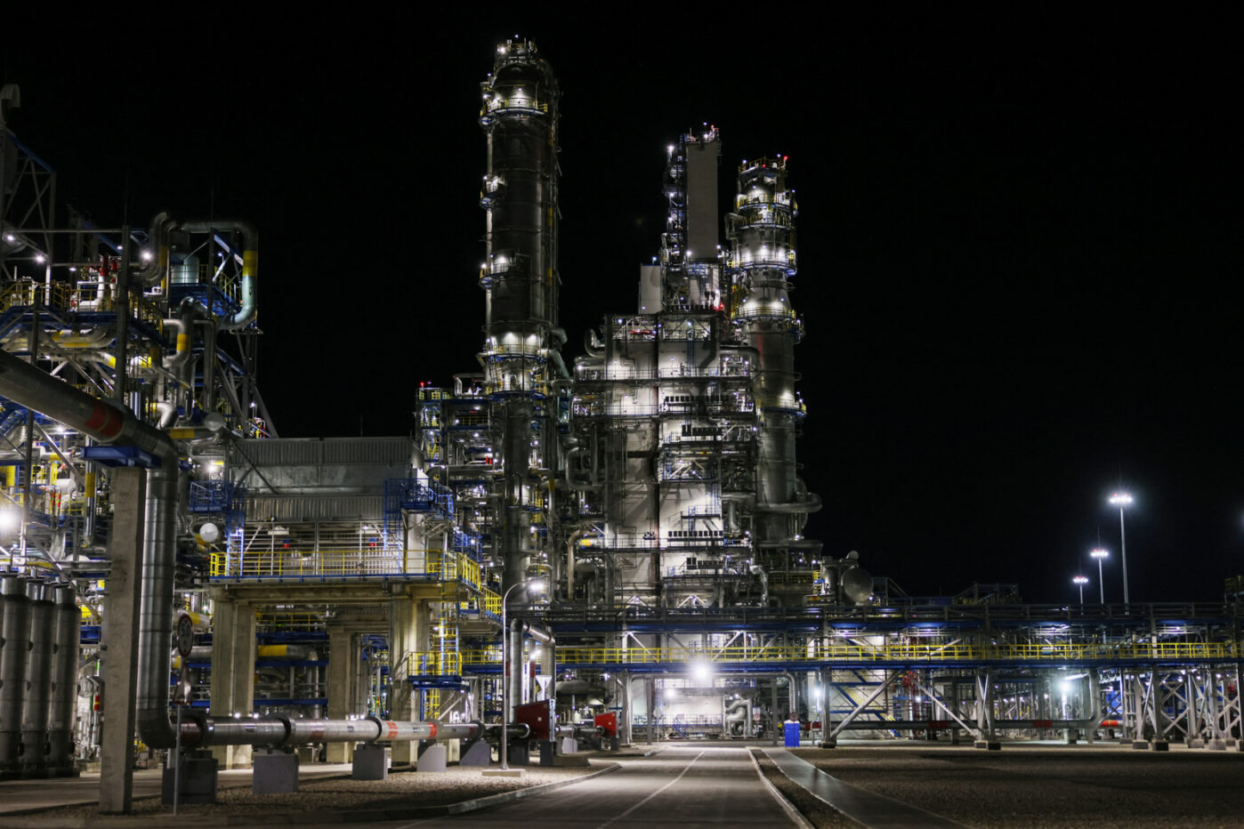 Амурский газоперерабатывающий завод «Газпрома» недалеко от&nbsp;города Свободный в&nbsp;Амурской области