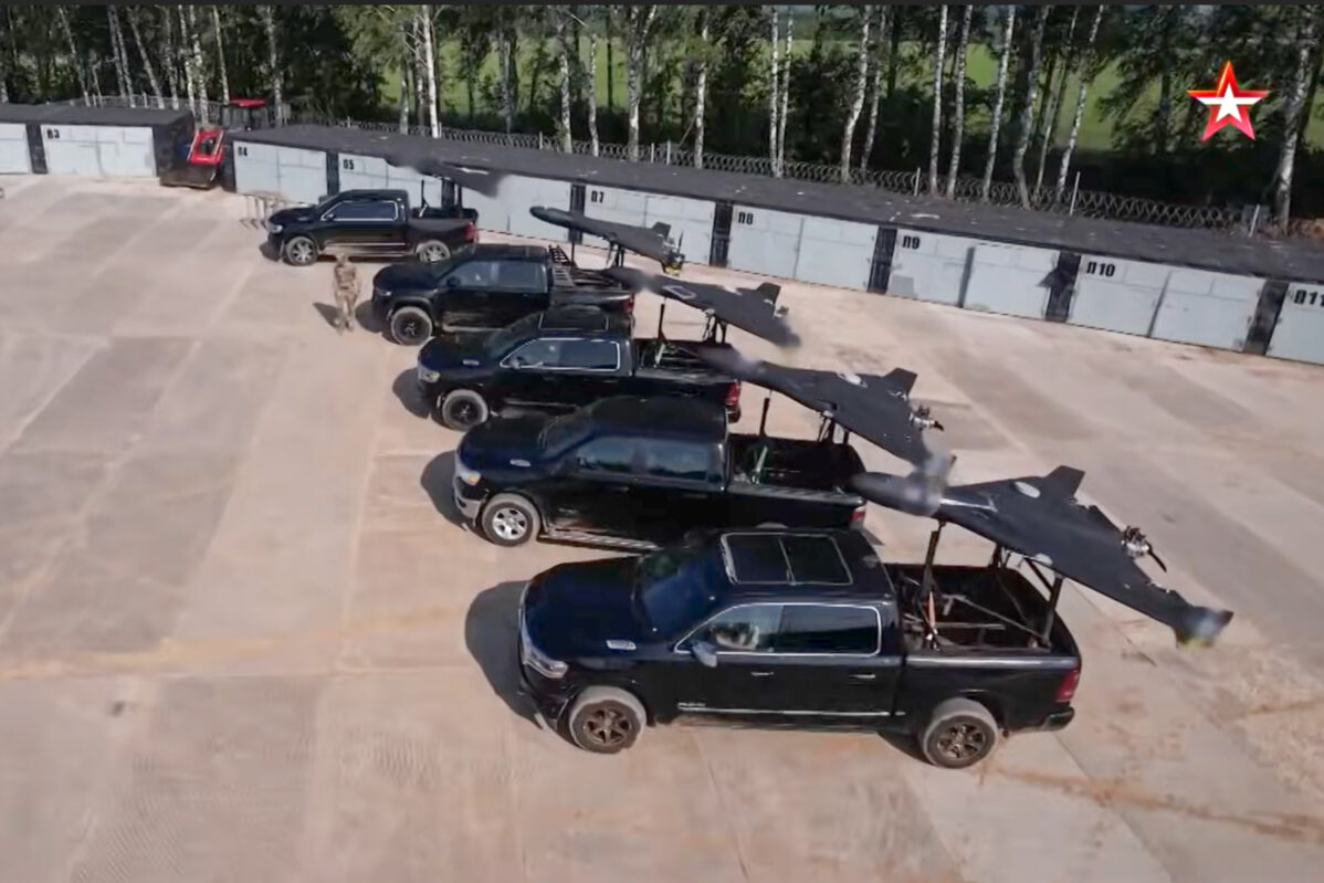 Geran-2&nbsp;UAVs are installed on&nbsp;test vehicles at&nbsp;the Alabuga drone manufacturing plant